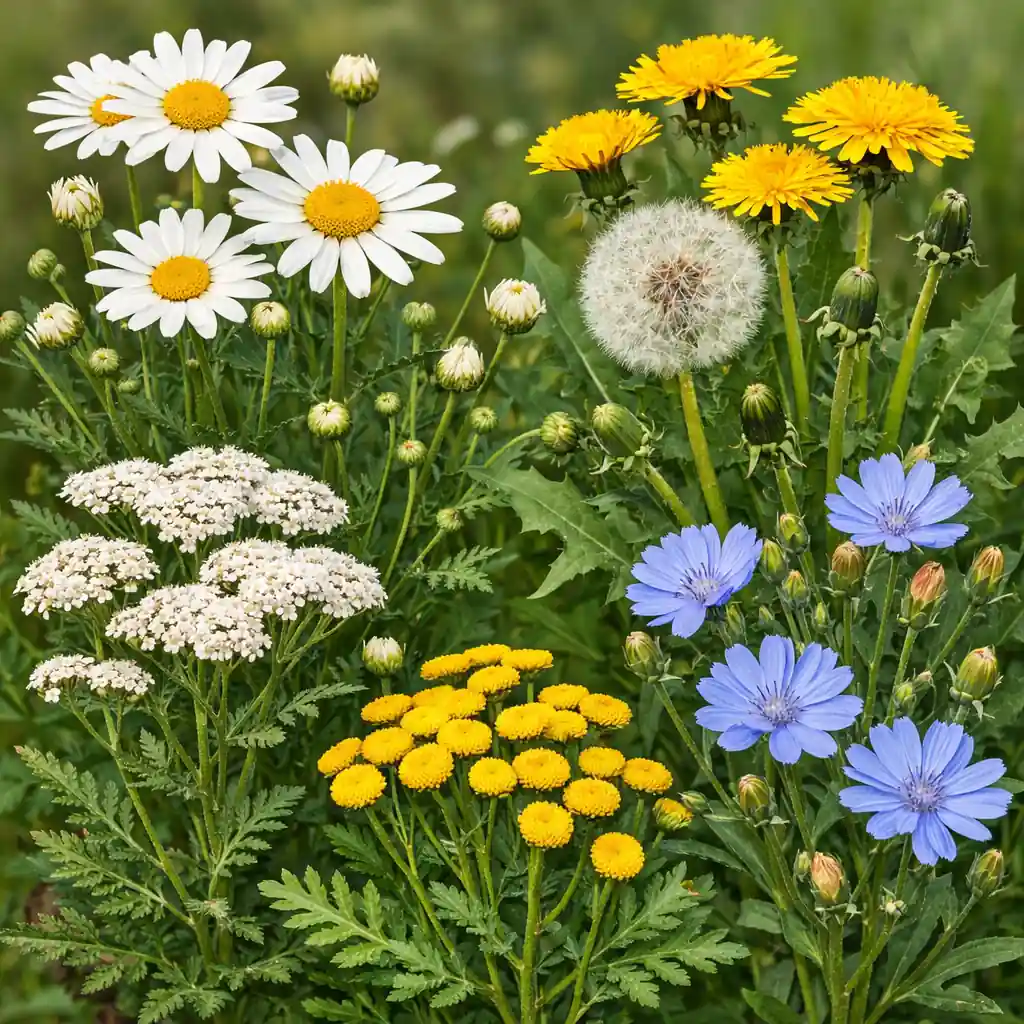 Las plantas compuestas del prado